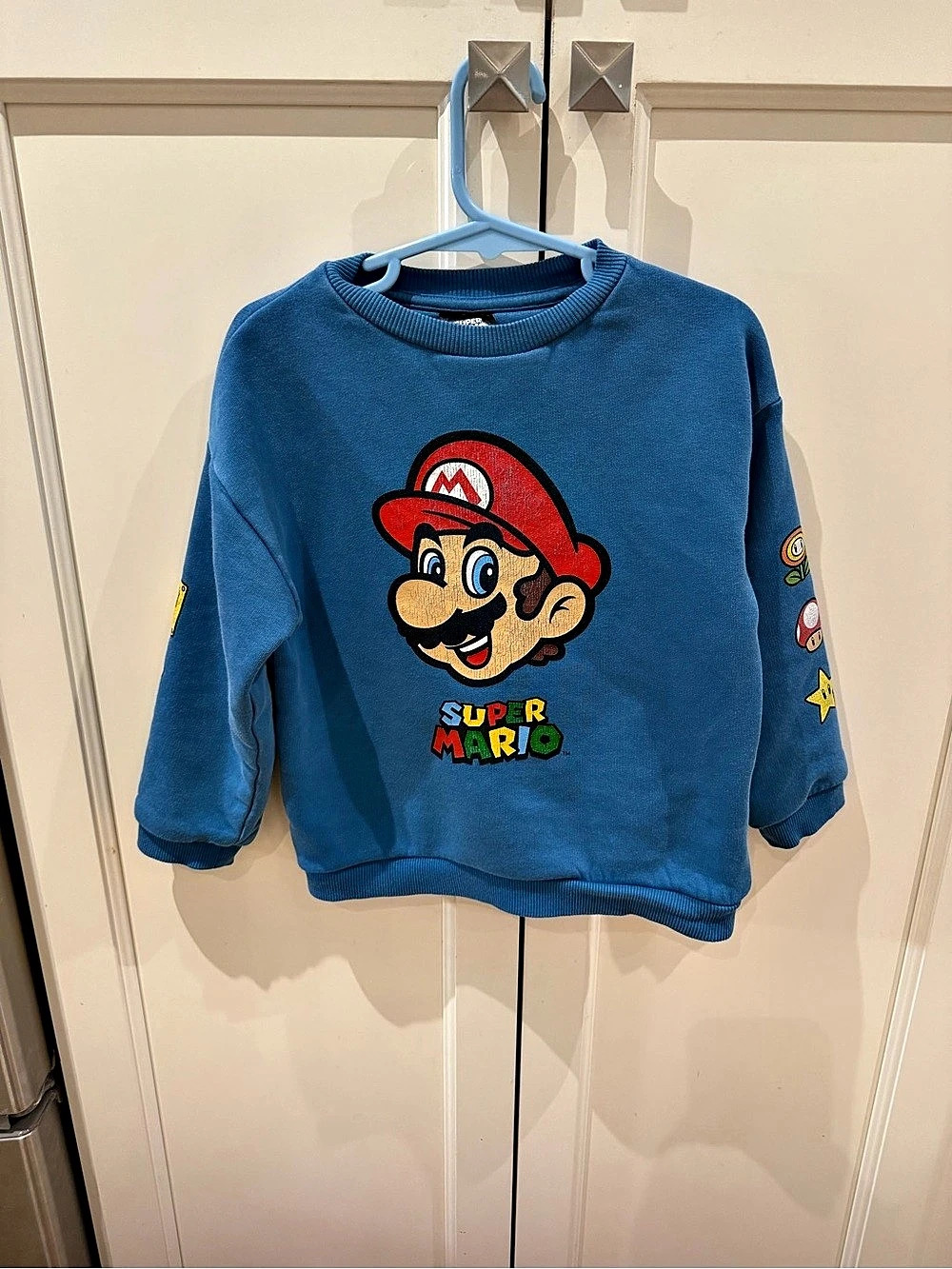 M&S Super Mario sweatshirt Boys 3-4 Years Blue
